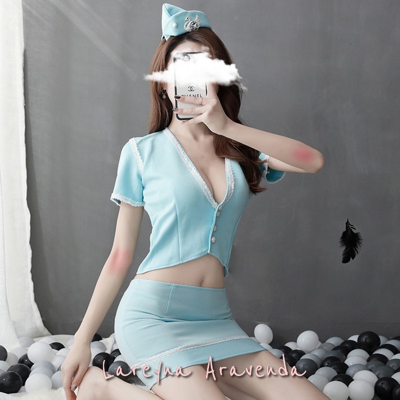 MURAH LAREYNA ARAVENDA LINGERIE SEXY BIG SIZE COSPLAY GODAAN PRAMUGARI LG124 PREMIUM