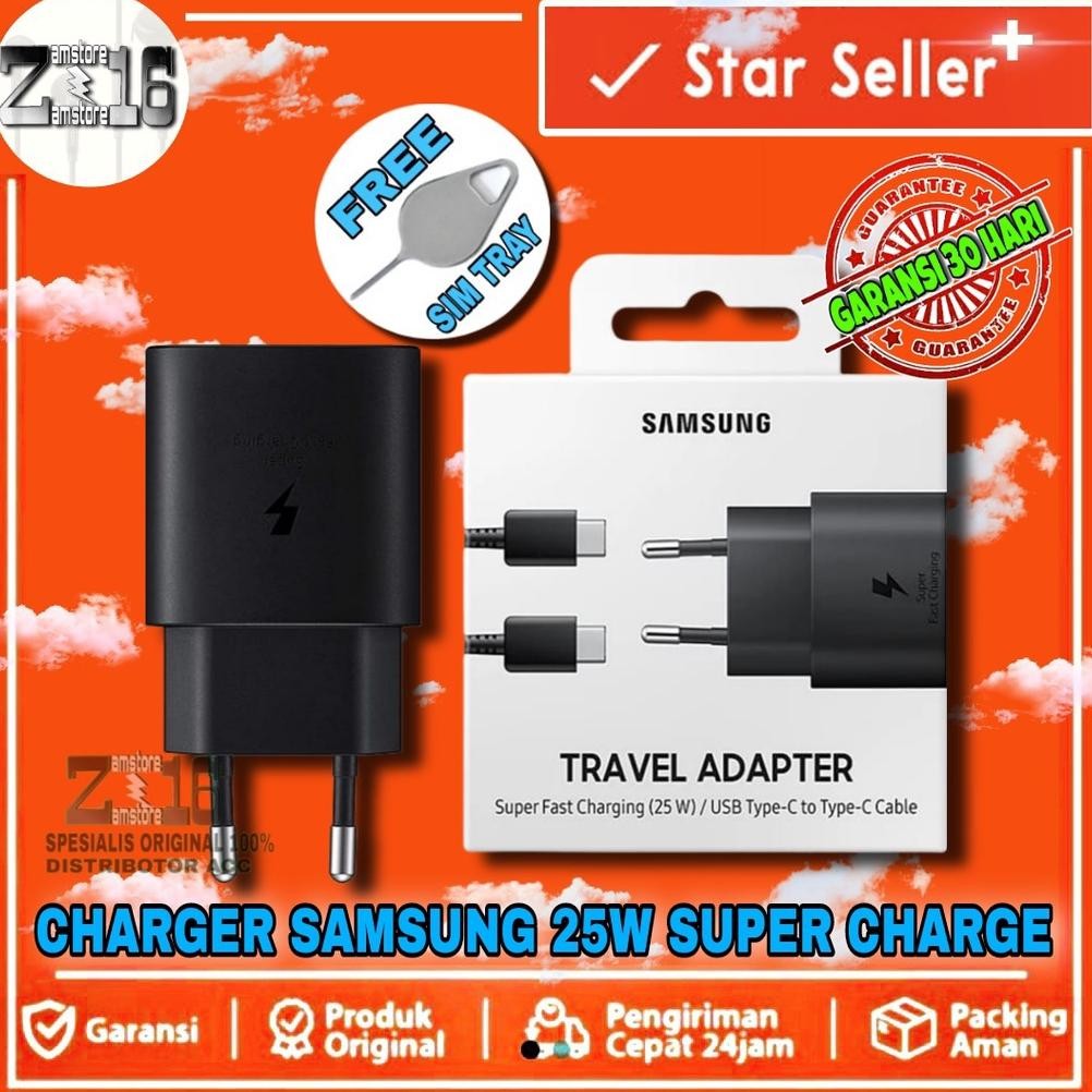 (DISKON) Charger samsung galaxy A52s A70 A72 A72 A 72 M32 M52 25WAT 25W 25WAT C TO C Original 100% f