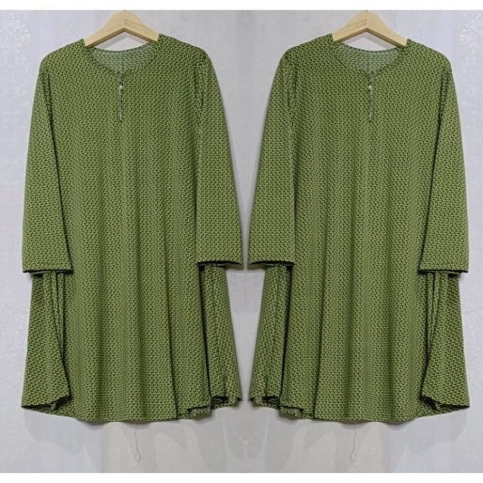 EKSLUSIF TUNIK KANAYA JERSEY KOREA SUPER JUMBO LD 120-160 PB 105