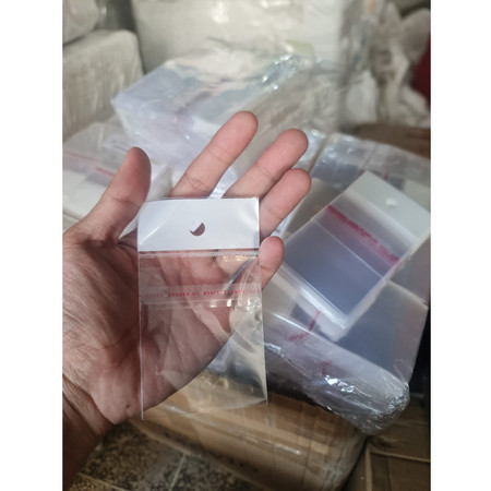 

Plastik OPP seal packing aksesoris kecil polos murah 6 x 7.5 cm ada pe