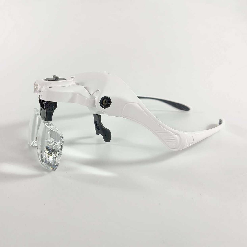 

Kaca Pembesar Kacamata Reparasi Jam Magnifier with 2 LED 5 Lens 3.5X - 9892B2