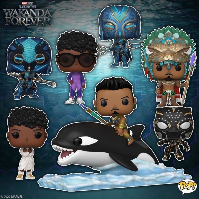 Funko Pop Black Panther Wakanda Forever King Namor Orca Shuri Okoye