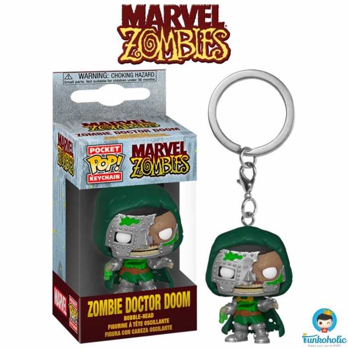 Funko Pocket POP Keychain Marvel Zombies - Zombie Doctor Doom