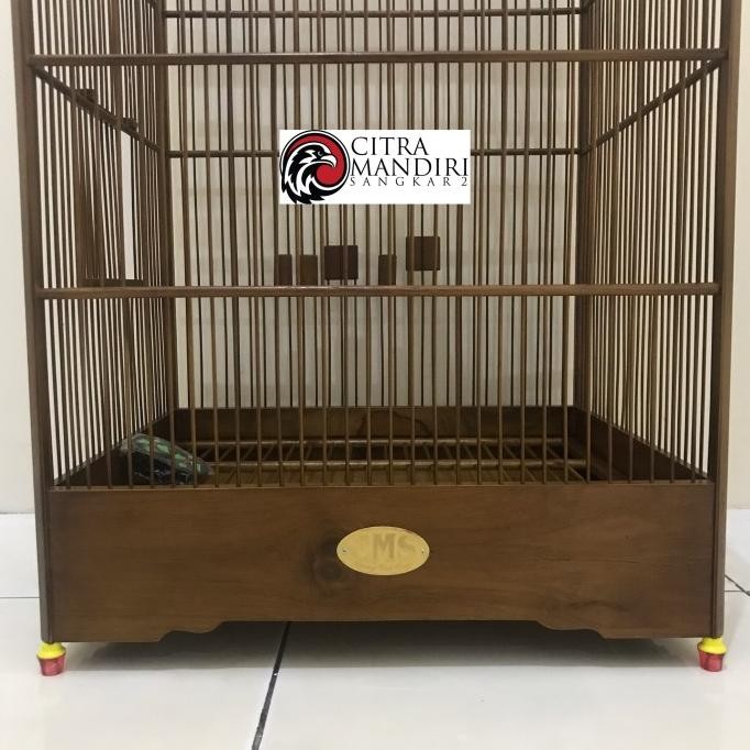 Sangkar Kandang Burung Kotak No 1 & 2 CMS Jati Original Asli GT