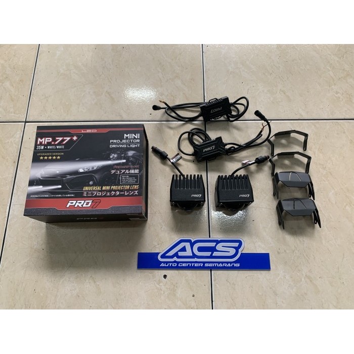 anyar@ PRO7 Mini Led Projector 2 Warna MP77+ 6000k Hi/Lo 35watt MP77plus