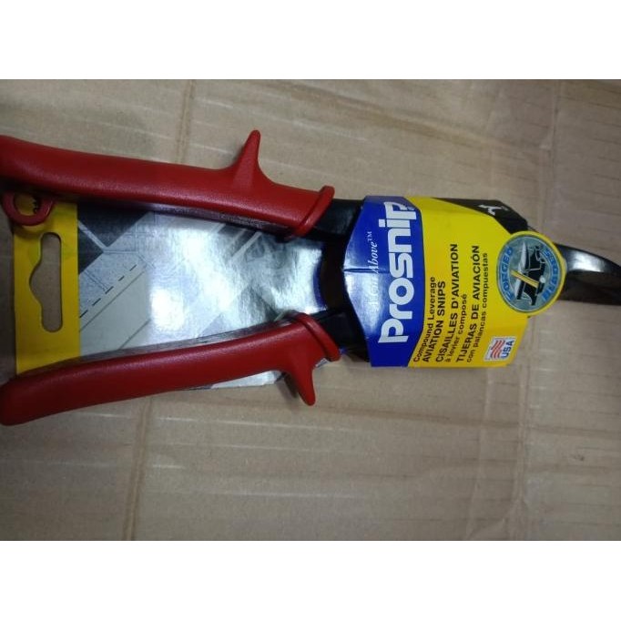 

Aviation Snips / Pemotong Besi Pelat Baja 10" Merk Prosnip 101 Usa Proses Cepat