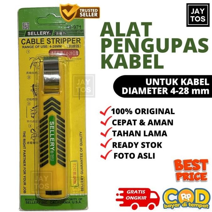 

TERBARU - Sellery Pengupas Kabel / Wire Cable Stripper 4-28 mm 88-971
