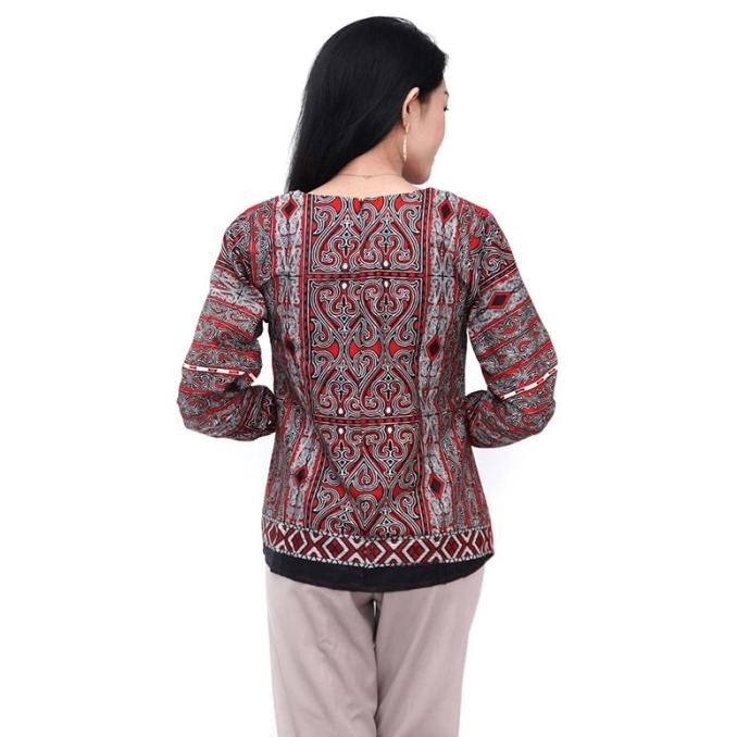 Atasan Batik Wanita Motif Tenun Unique - Blouse Batik Wanita [terbaik]