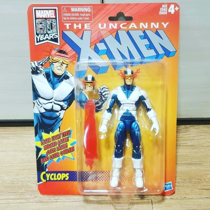HASBRO MARVEL LEGENDS RETRO X-MEN CYCLOPS XMEN VINTAGE THE UNCANNY
