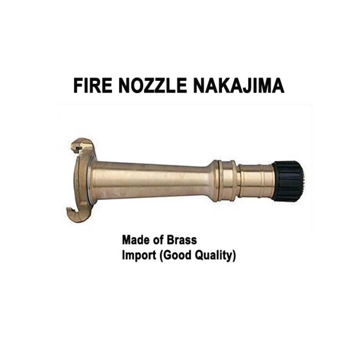 

Beli - Nozzle Pemadam Nakajima 1-1/2 Inchi / Fire Hose Nozzle Nakajima Import