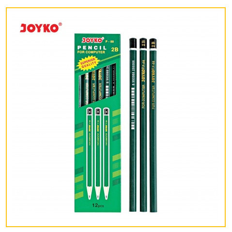 

Beli - Joyko Pensil Tulis 12 Pcs Komputer Ujian Negara Test 2B P-88 Lusin P88