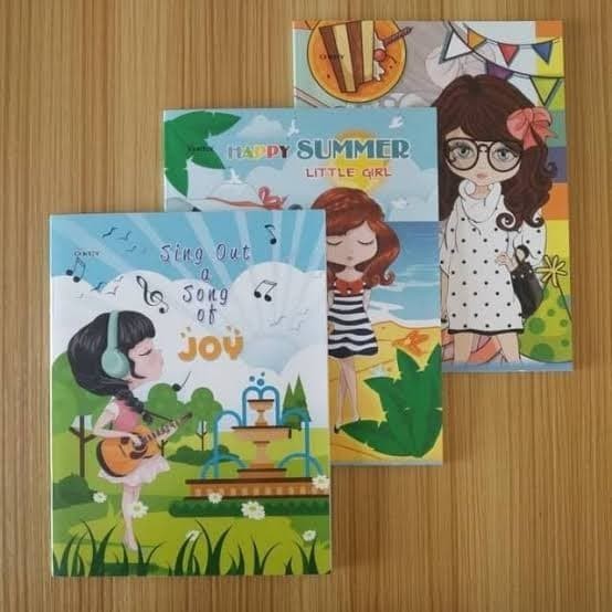 

Beli - Buku Tulis Kiky Okey 38 Motif Random/Buku Tulis Bergaris/Buku Sekolah