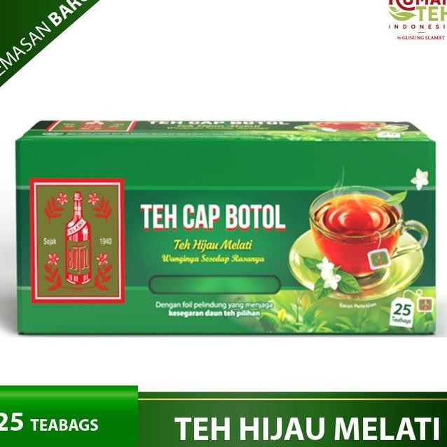 

Teh Celup Cap Botol Hijau Aroma Melati 25 Bags - Kemasan Isi 5 Dus