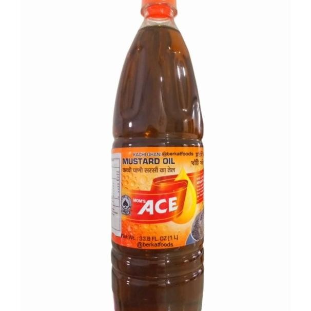 

Mustard Oil Kachi Ghani Ace India / Nyak Biji Sawi / Sarson Ka Tel