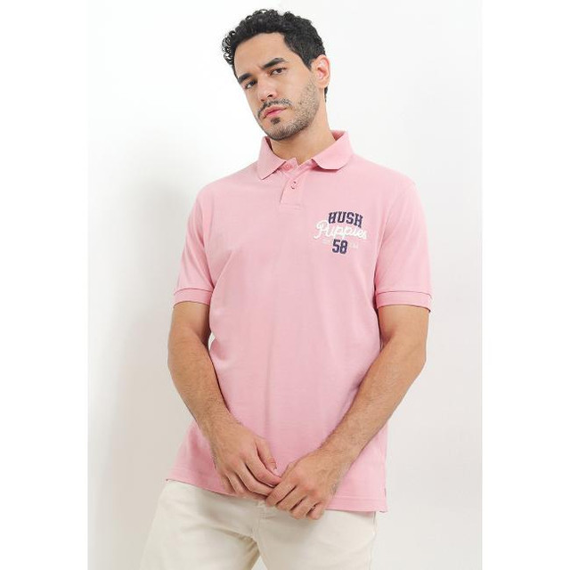 Hush Puppies Kaos Polo Pria Picard Pink