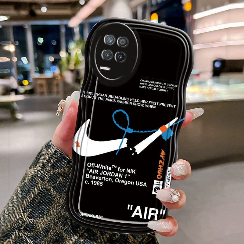 Casing Hp Untuk Realme 8 Realme 8 Pro Case Casing Kesing alur rusak Softcase gelombang transparan ya