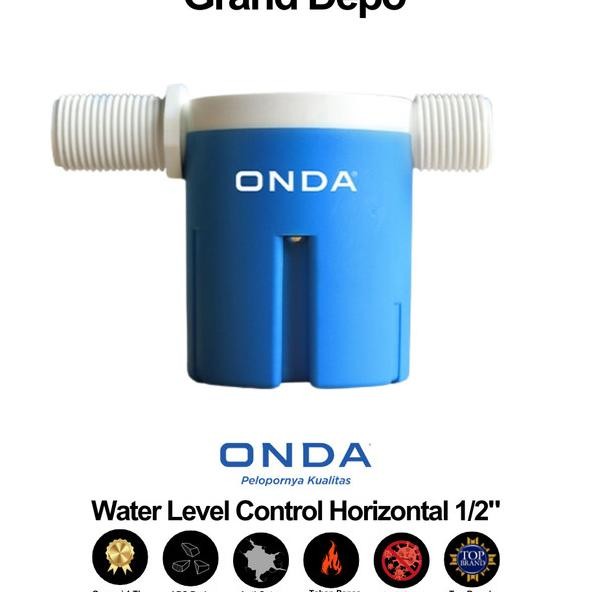 Pelampung Otomatis Hzontal 1/2" Onda / Stop Kran Otomatis Onda