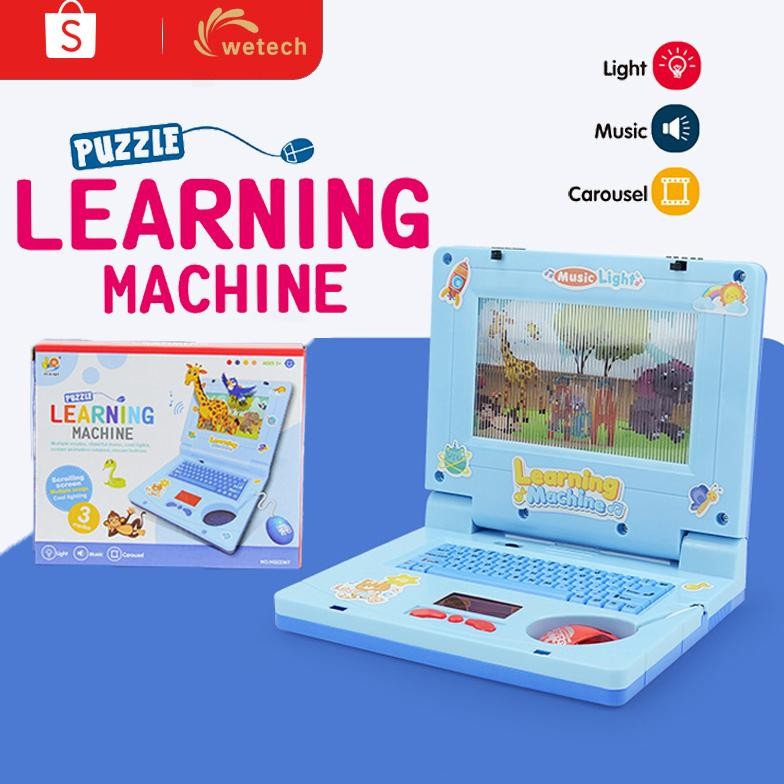 [LARIS] WETECH Mainan Laptop Anak Mainan Anak Perempuan 3 tahun Learning Machine Notebook Laptop Mai