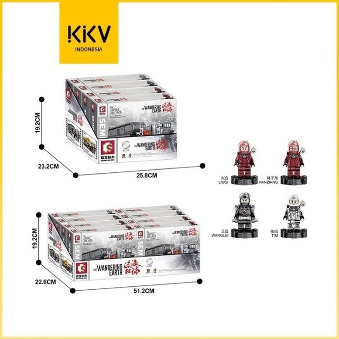 Terkini Kkv Sembo Block Mainan Brick Mobil Truk Wandering Earth (Random)