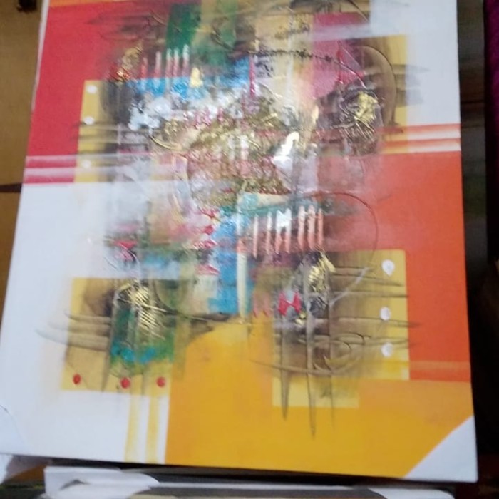 (:(:(:(] Lukisan Bali Panorama Abstrak kanvas 4