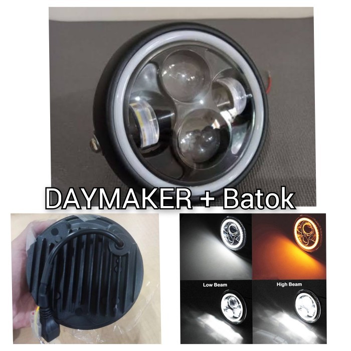 Lampu Daymaker Led 6 inch motor cb harley vixion lama