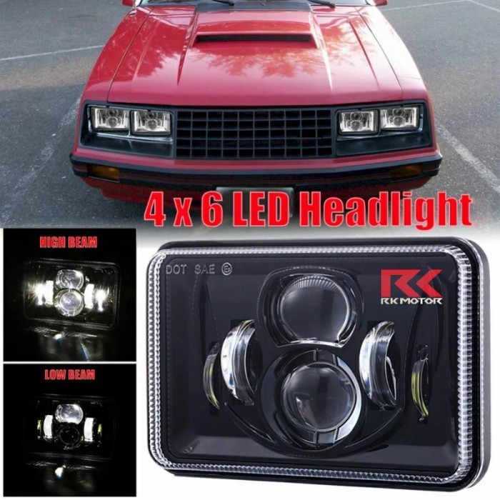 Lampu Utama led Motor Mobil Projector Lamp Kotak Plus Sen DRL 9nine