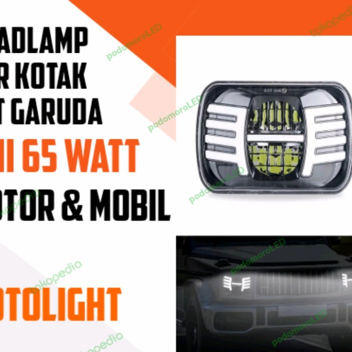 LAMPU DAYMAKER KOTAK GARUDA 5X7 INCHI MOTOR MOBIL