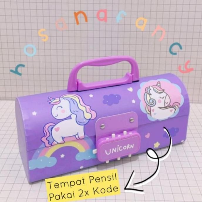 

READY !!! Kotak Pensil Karton Lengkung Pakai Kode Kunci/ Tempat WAR