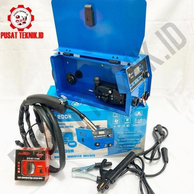 TM EDON MIG 130 MESIN LAS EDON MIG 130 + KAWAT LAS WELDING MACHINE GASLESS EDON MIG-130M