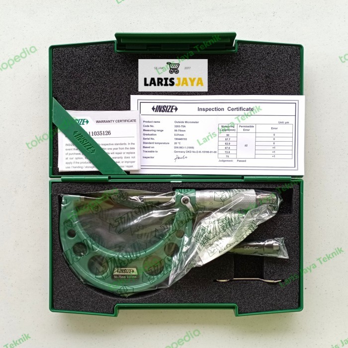 

newgan!! Insize Outside Micrometer 50-75mm