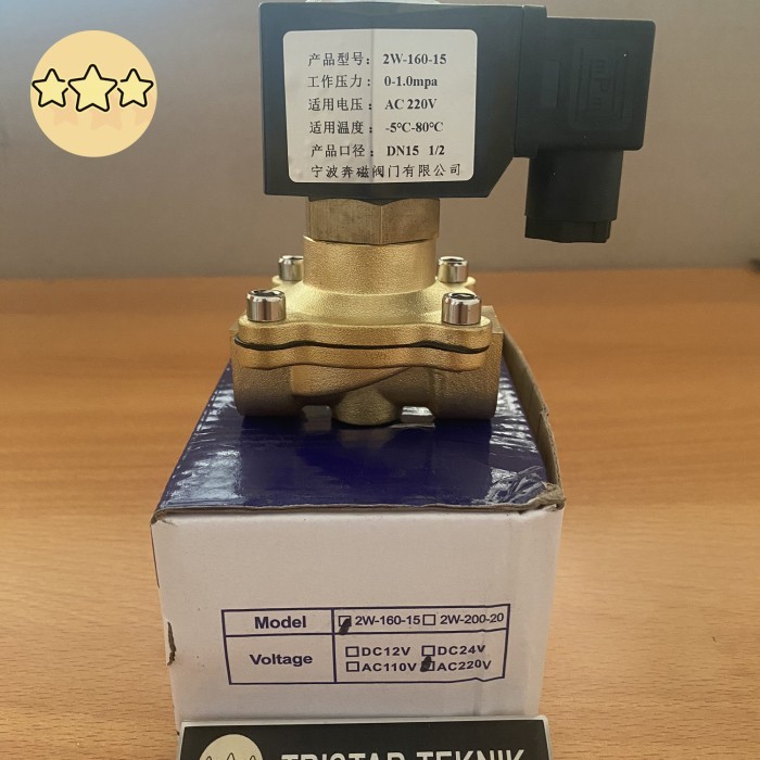 

newgan!! 1/2 INC NO NORMALY OPEN SOLENOID VALVE 2W-160-15 220V DN15 UW-15 KRAN