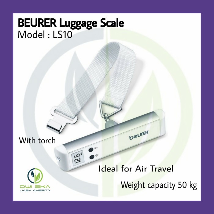 

newgan!! BEURER Luggage Scale LS10 / Timbangan Koper Digital