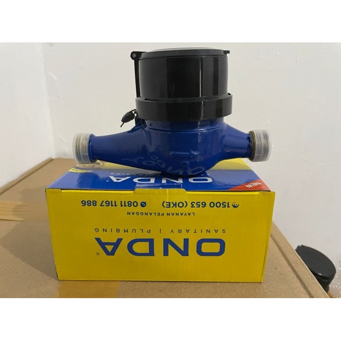 

newgan!! Water Meter Onda 1/2" Inch Inchi