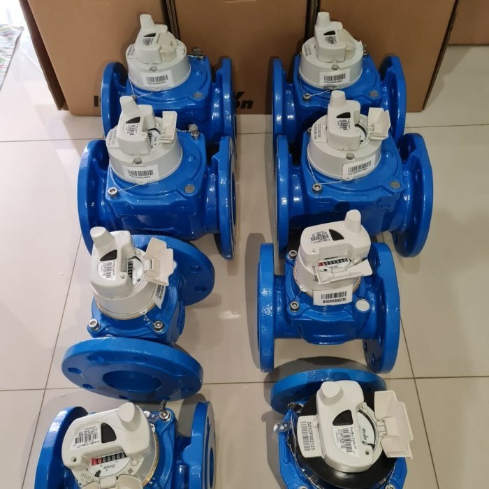 

newgan!! Water Meter SNI ITRON Woltex 2 inchi (DN 50mm) + Cyble + Tera