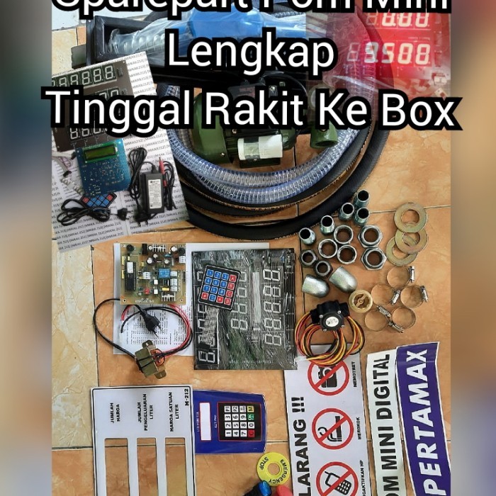 

newgan!! Paket Alat Sparepart Pom Mini Full Set Pertamini Digital