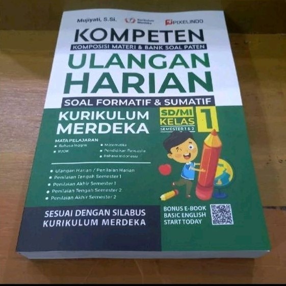 

kompeten & bank soal ulangan harian kurikulum merdeka kelas 1,2,4,5,6 & 7,8,9