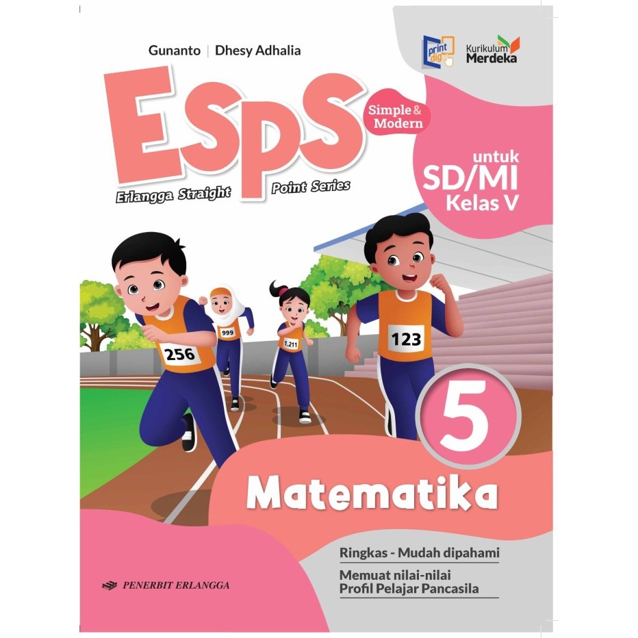 

ESPS MATEMATIKA SD/MI KELAS 1 2 3 4 5 KURIKULUM MERDEKA ERLANGGA