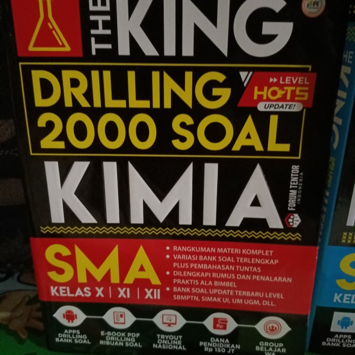 

the king drilling 2000 soal matematika fisika biologi kimia SMA