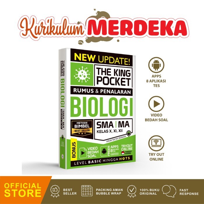 

THE KING POCKET RUMUS DAN PENALARAN BIOLOGI SMA MA KELAS X, XI, XII