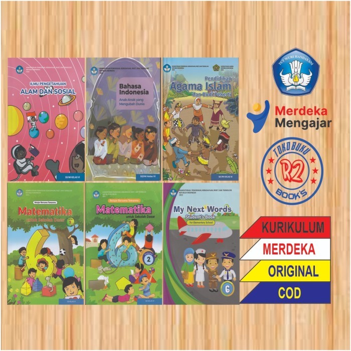 

Buku kelas 6 SD kurikulum merdeka satu set