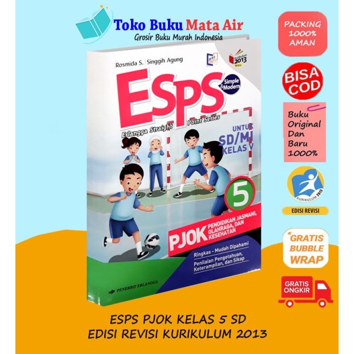 

BEST SELLER ESPS PJOK 5 UNTUK SD-MI KELAS V K13N ERLANGGA