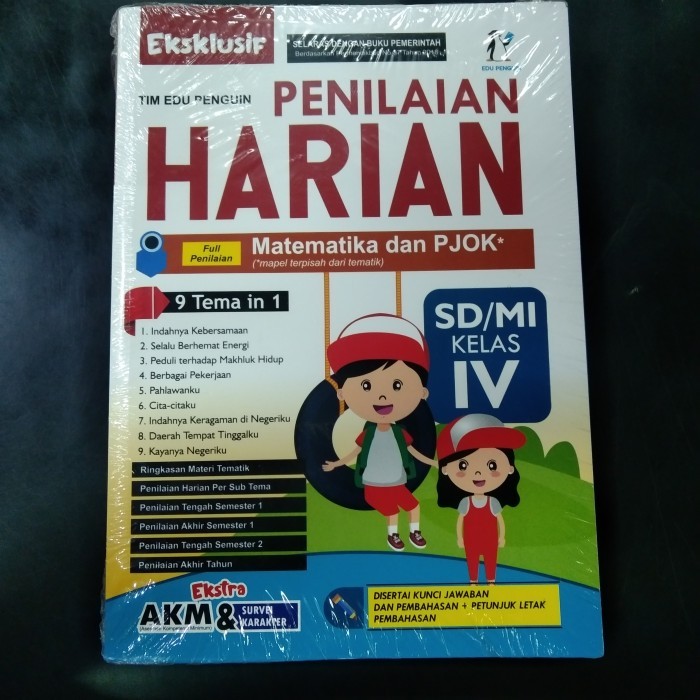 

BUKU SOAL LATIHAN SD PINTAR ULANGAN KELAS 4 SD MATEMATIKA BAHASA PJOK