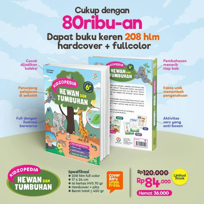 

Buku Kidzopedia Hewan dan Tumbuhan Ziyad Books Buki Ensiklopedia Anak