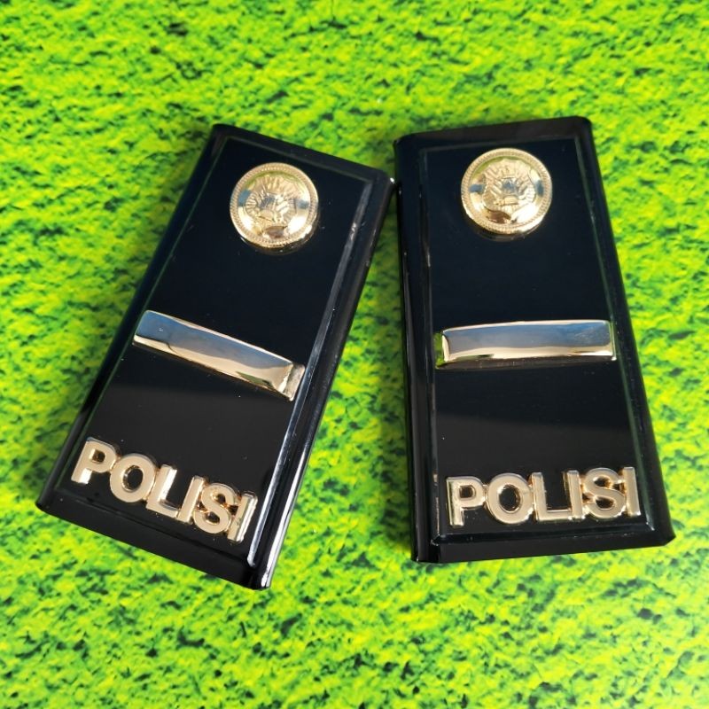 PANGKAT PDH POLISI IPDA FULL AKRILIK HITAM LUXURY