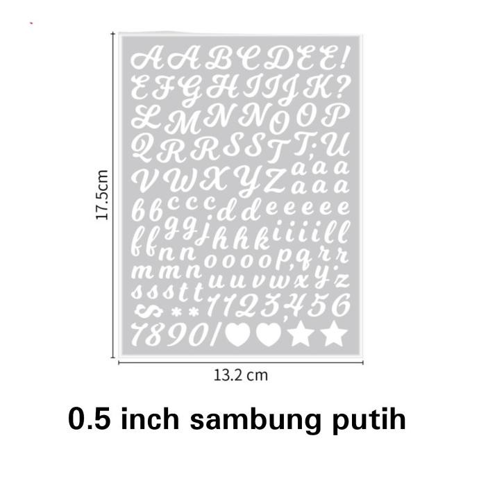 

+%+%+%] StikerHurufAbjadAngkaSticker Dekorasi Scrapbook