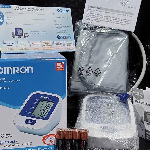 Paket Tensimeter Digital Omron Hem 8712 & Cek Gula Darah Faly Dr.