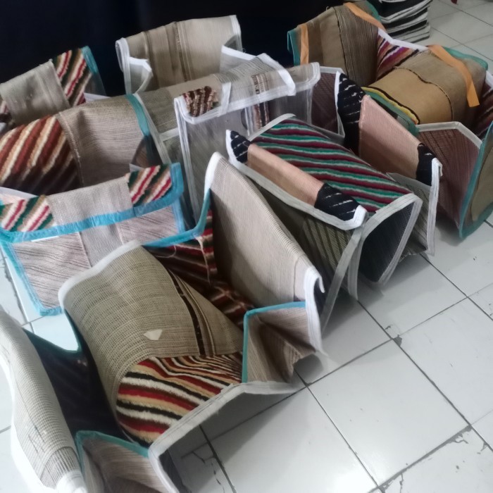 tas kurir bawa barang di motor bahan karung goni ukr setandar