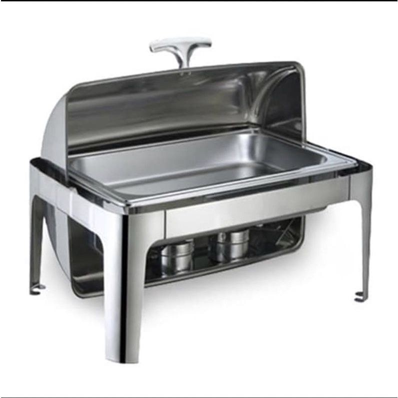 KULITAS TERBAIK- Set Prasmanan Kompor Chafing Dish Stainless Steel 723-1