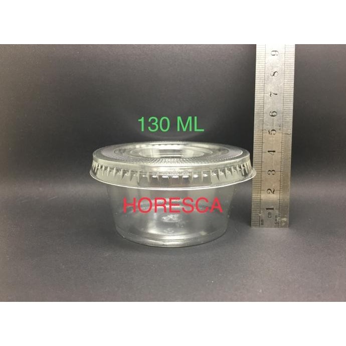 Cup Puding / Cup Plastik SIP 130 ML + Tutup @50 Pcs