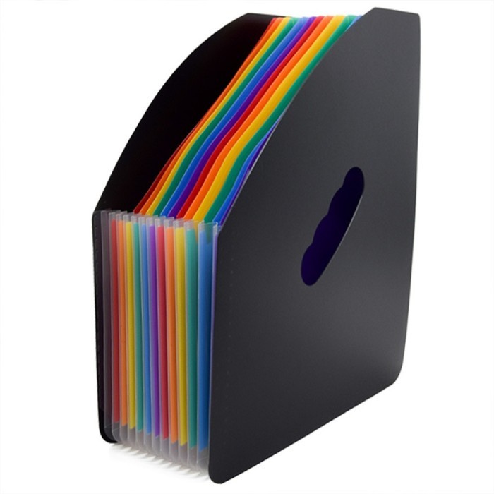 

13 Sekat File Folder A4 Dokumen Map Bag Expanding Meja Stand Organ Warna Folio Box Kotak Organizer